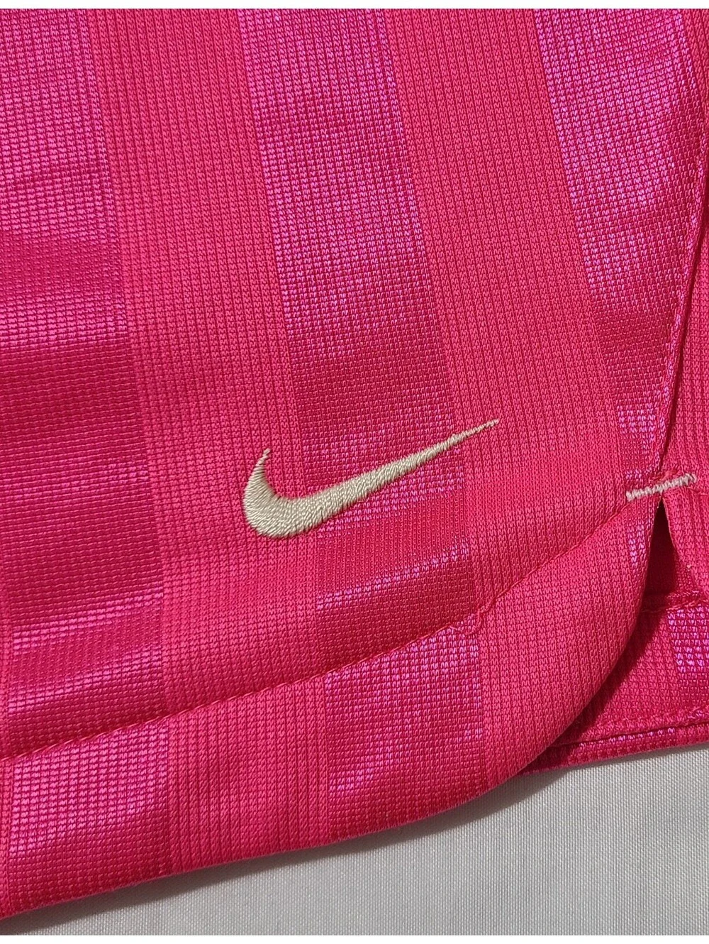 Nike Athletic Shorts Womens Sz Medium Hyper Pink Running Training Drawstring EUC